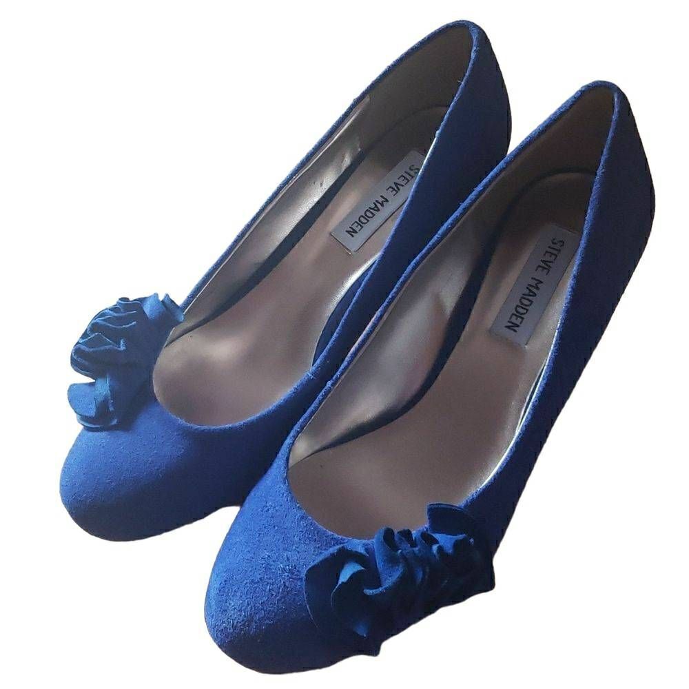 Steve Madden Blue Heels